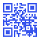 Blauer QR-Code